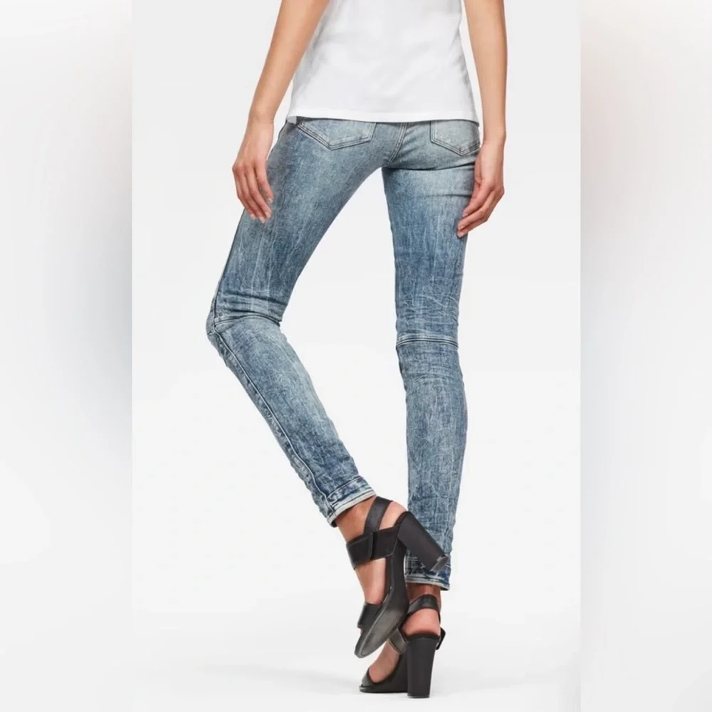 G-Star Raw Light Vintage Destroyed Skinny Women’s Jeans size 25/30 Strechy